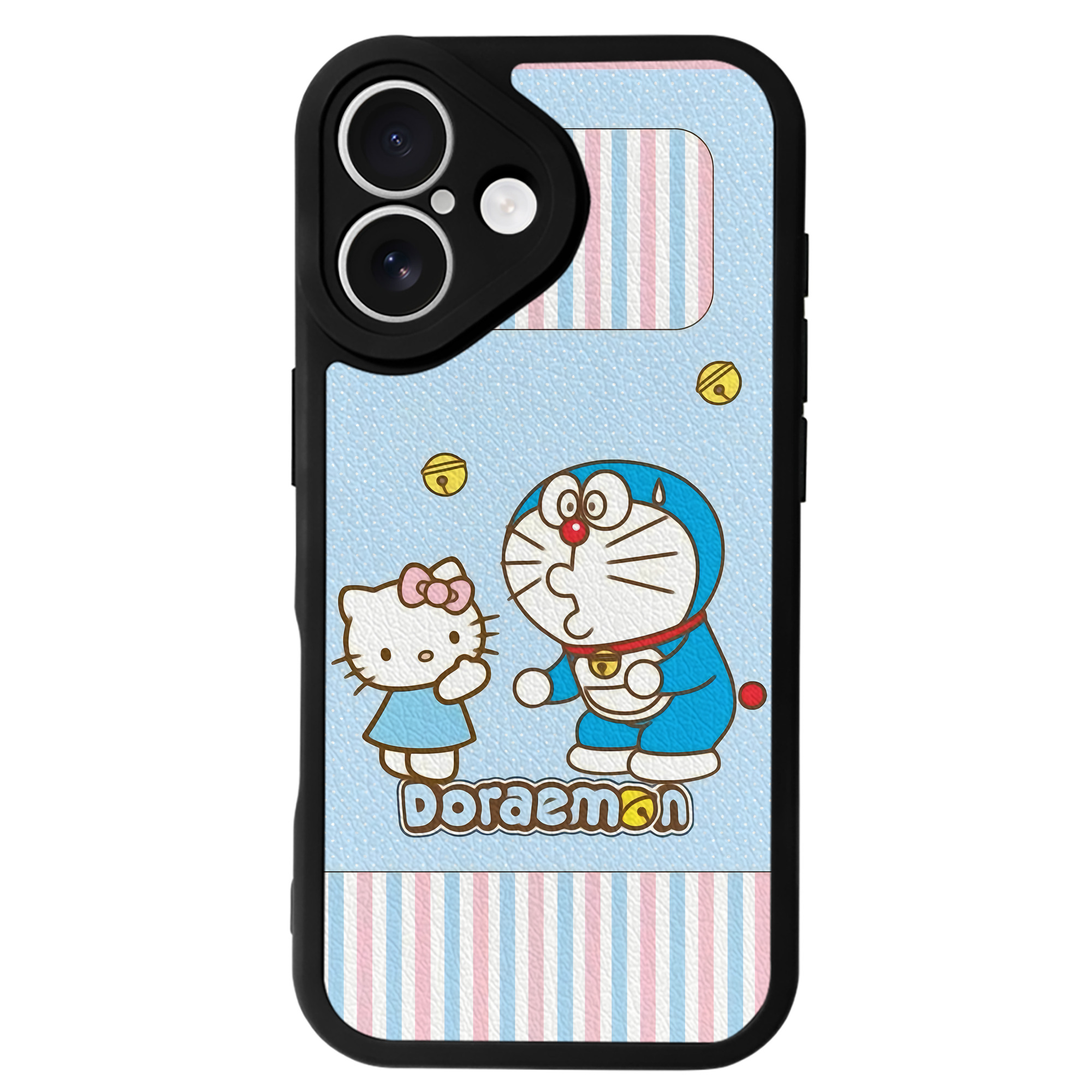 （画像用） ドラえもん Doraemon 【iPhone 16シリーズ対応】シリコンスマホケース（レザー調） 材質：シリコン